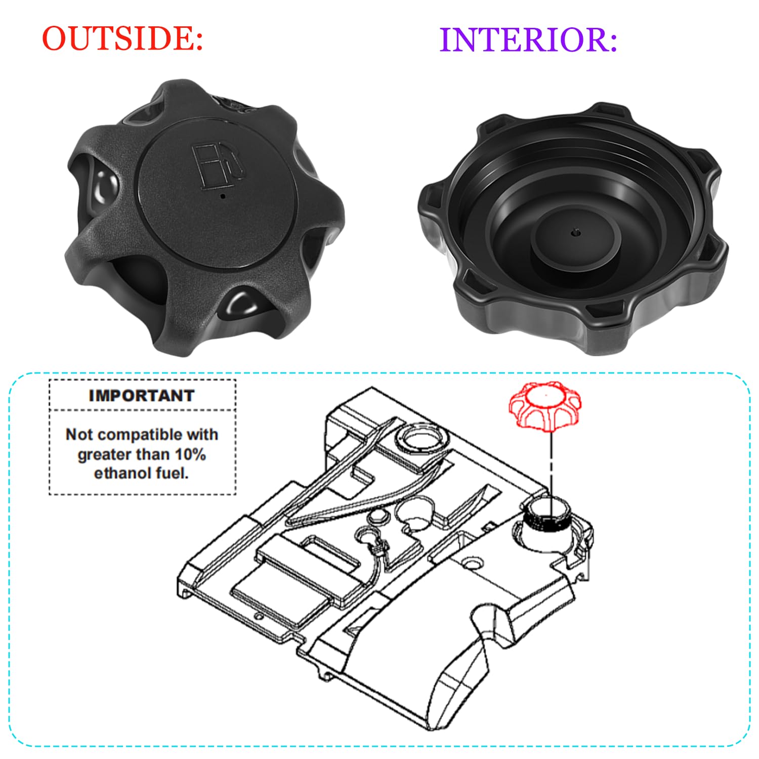 Amazon.com: Ezbzyz AM137724 Fuel Cap Filler Fits 325, 335